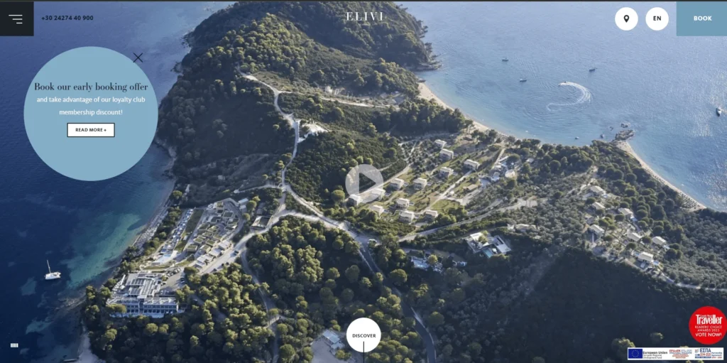 Elivi Hotels Skiathos Website Design