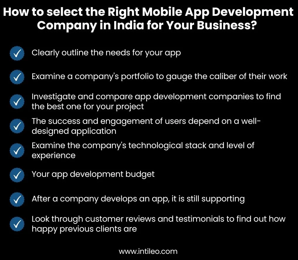 How to select the Right Mobile App Development Company in India for Your Business