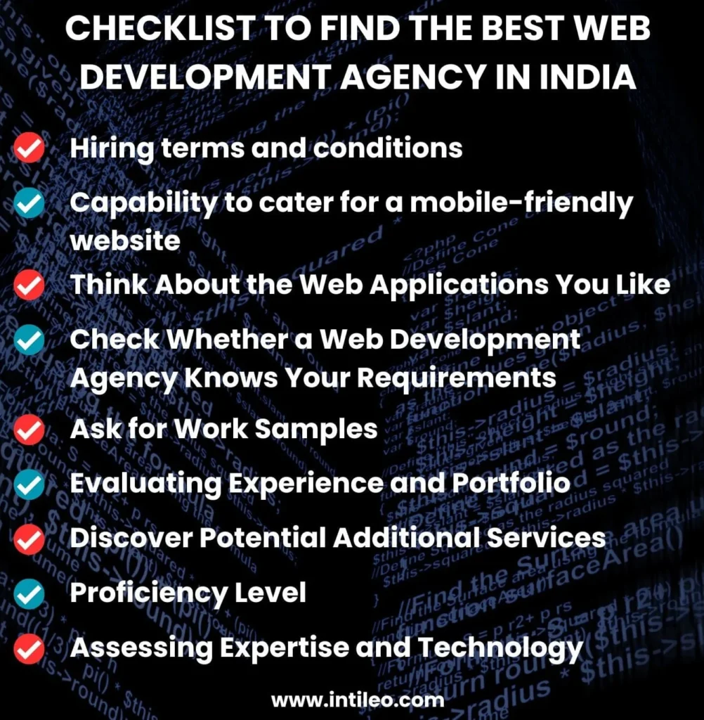 Checklist to Find the Best Web Development Agency in India